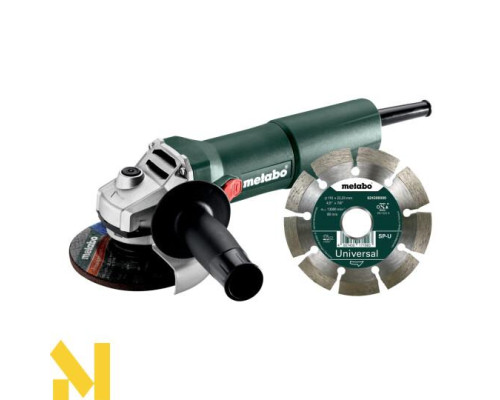 Болгарка (кутова шліфмашина) Metabo W 750-115 Set