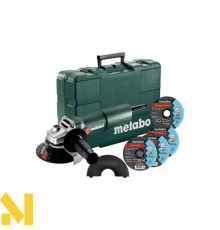 Болгарка (шліфмашина кутова) Metabo W 750-125 Set (603605680)