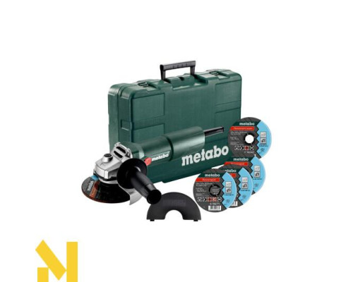 Болгарка (шліфмашина кутова) Metabo W 750-125 Set (603605680)