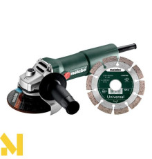 Болгарка (кутова шліфмашина) Metabo W 750-125 Set Сoncrete