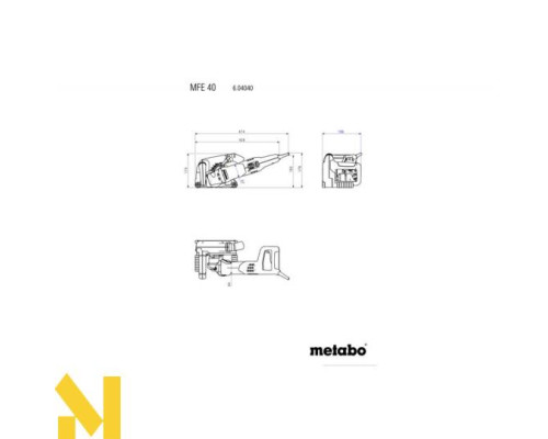 Штроборіз Metabo MFE 40 + 2 алмазних диска