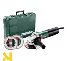 Болгарка (кутова шліфмашина) Metabo WQ 1100-125 Set