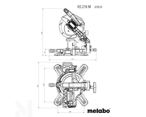 Пила торцювальна Metabo KS 216 M