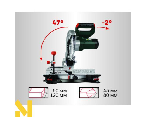 Пила торцювальна Metabo KS 216 M