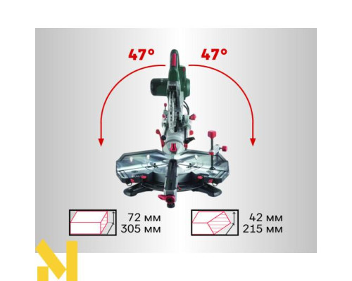 Пила торцювальна Metabo KGSV 72 Xact Sym