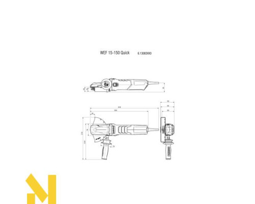 Болгарка (кутова шліфмашина) Metabo WEF 15-150 Quick