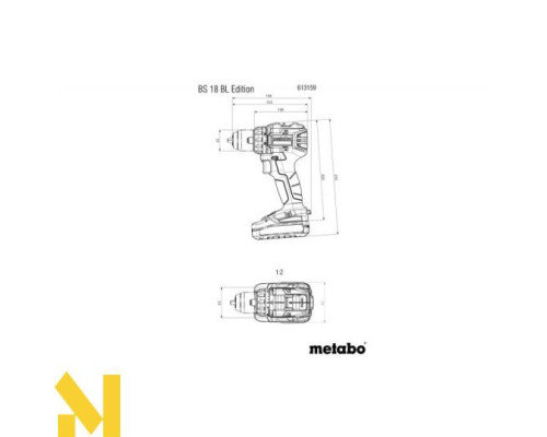 Дриль-шуруповерт акумуляторний Metabo BS 18 BL Edition
