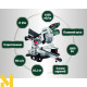 Пила торцювальна Metabo KGS 254 M (613254000)
