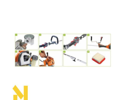 Мотокоса Oleo-Mac 741 + захисний екран