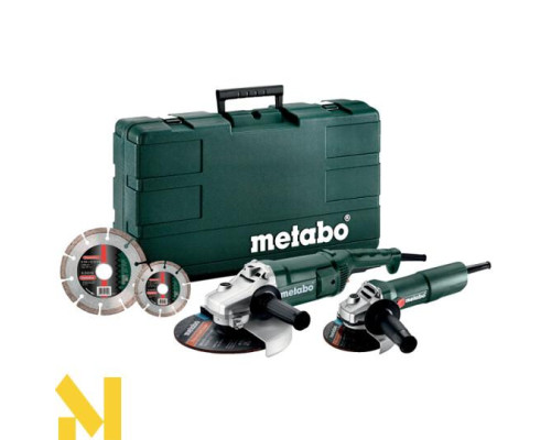 Комплект болгарок Metabo WE 2200-230 + Metabo W 750-125 + 2 диска