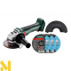 Болгарка (кутова шліфмашина) акумуляторна Metabo W 18 L BL 9-125 Set (без АКБ та ЗП)