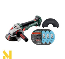 Болгарка (кутова шліфмашина) акумуляторна Metabo SET WB 18 LTX BL 15-125 QUICK (без АКБ та ЗП)