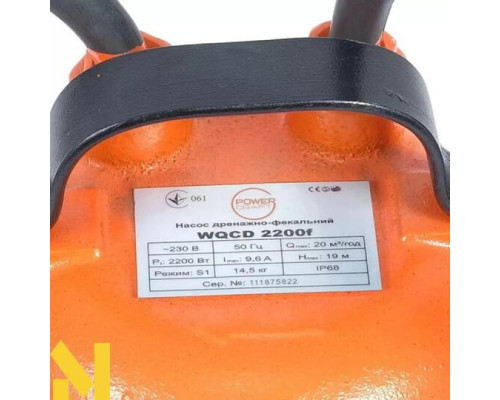 Насос дренажно-фекальний Powercraft WQCD 1800f