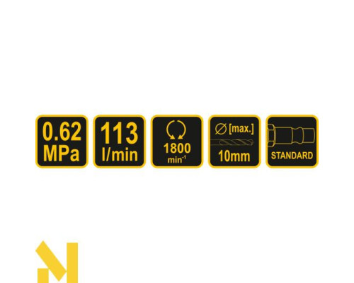 Дриль пневматичний VOREL 81122