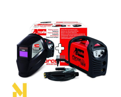 Комплект Зварювальний інвертор Telwin Force 165 + Helmet (815863)