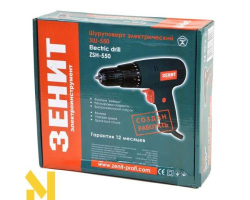 Шуруповерт мережевий ЗЕНІТ ЗШ-550М