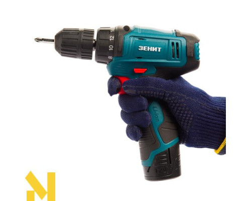 Шуруповерт акумуляторний ЗЕНІТ ЗША-1213 А Li-2Б