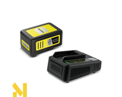 Набір Karcher газонокосарка LMO 18-33 + тример LTR 18-25 + швидкозарядний комплект