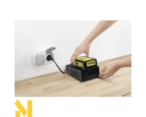 Набір Karcher газонокосарка LMO 18-33 + триммер LTR 18-25 + швидкозарядний комплект + акумулятор