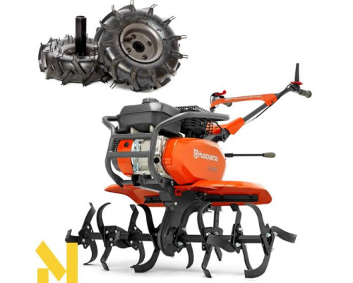Мотокультиватор Husqvarna TF 338 + ведучі пневмо колеса