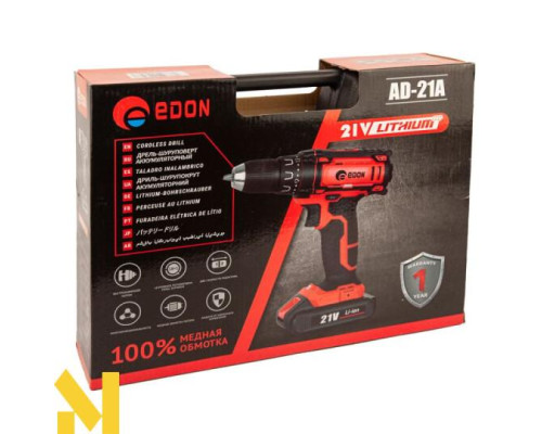 Шуруповерт акумуляторний Edon AD-21A
