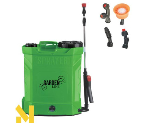 Обприскувач акумуляторний ранцевий GARDEN LINE AOK1626