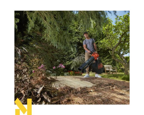 Пилосос-повітродувка садова акумуляторна Black&Decker BCBLV3625L1