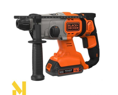 Перфоратор акумуляторний SDS Plus BLACK&DECKER BCD900E2K