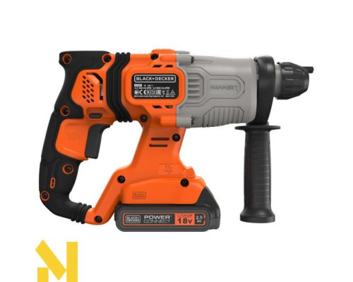 Перфоратор акумуляторний SDS Plus BLACK&DECKER BCD900E2K