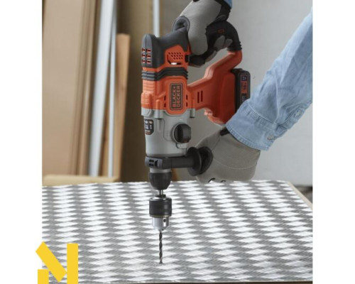 Перфоратор акумуляторний SDS Plus BLACK&DECKER BCD900E2K