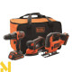Набір з трьох інструментів Black&Decker BCK31S1S