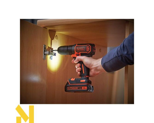 Акумуляторний дриль-шуруповерт Black&Decker BDCDC18KB