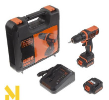Акумуляторний дриль-шуруповерт Black&Decker BDCDD12K1В