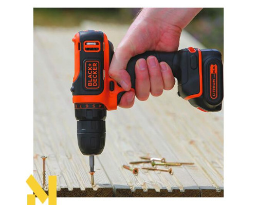 Акумуляторний дриль-шуруповерт Black&Decker BDCDD12KB