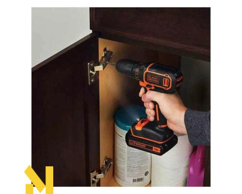 Дриль-шурупокрут акумуляторний BLACK&DECKER BDCDD186KB