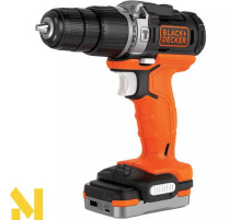 Дриль-шурупокрут акумуляторний ударний BLACK&DECKER BDCHD12S1