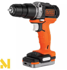 Дриль-шурупокрут акумуляторний ударний BLACK&DECKER BDCHD12S1