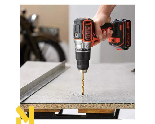 Дриль-шурупокрут акумуляторний ударний BLACK&DECKER BL188KB