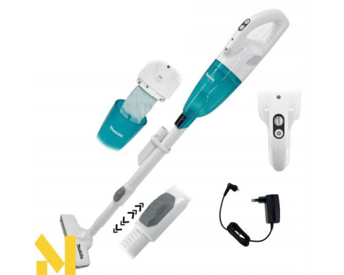 Пилосос акумуляторний Makita CL117FDX2 (вбудований акумулятор, зарядний пристрій)