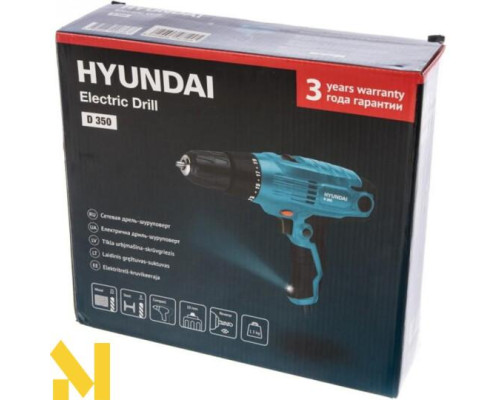 Дриль-шуруповерт мережевий Hyundai D 350