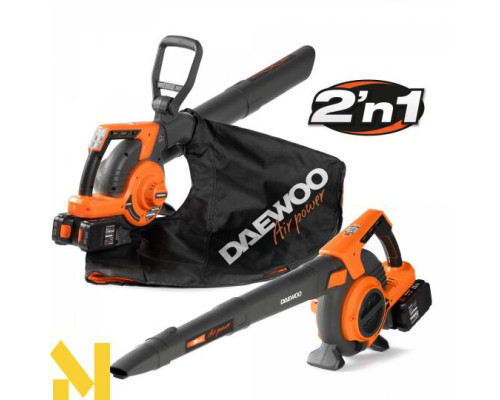 Пилосос-повітродувка садова акумуляторна DAEWOO DABL 9042Li SET