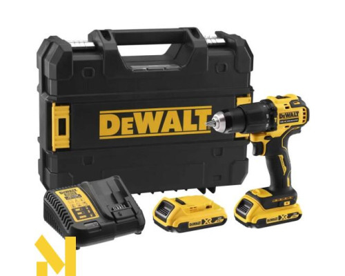 Акумуляторний дриль-шуруповерт безщітковий ударний DeWALT DCD709D2T