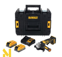 Болгарка (кутова шліфмашина) акумуляторна DeWALT DCG404S2T