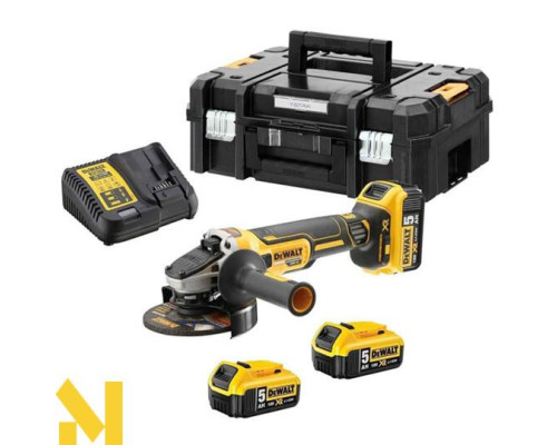 Болгарка (кутова шліфмашина) акумуляторна DeWALT DCG405P3