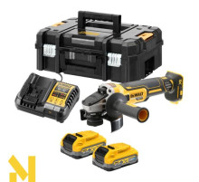 Болгарка (кутова шліфмашина) акумуляторна DeWALT DCG405S2T