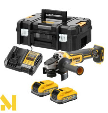 Болгарка (кутова шліфмашина) акумуляторна DeWALT DCG405S2T