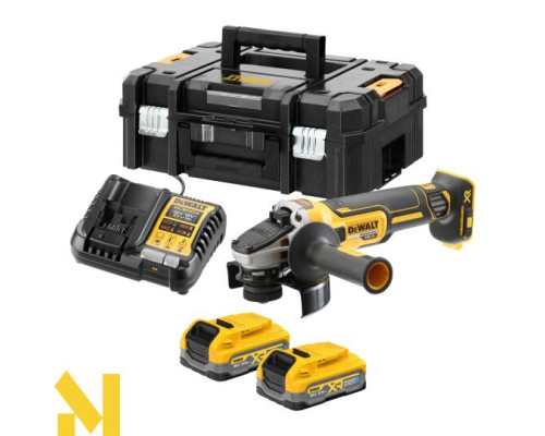 Болгарка (кутова шліфмашина) акумуляторна DeWALT DCG405S2T
