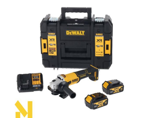 Болгарка (кутова шліфмашина) акумуляторна DeWALT DCG407M2T