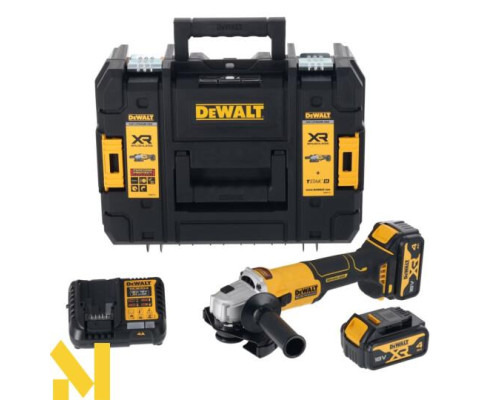 Болгарка (кутова шліфмашина) акумуляторна DeWALT DCG407M2T