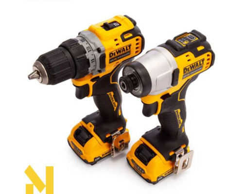 Набір інструментів акумуляторних DeWALT DCK2110L2T (DCD701 +DCF801)